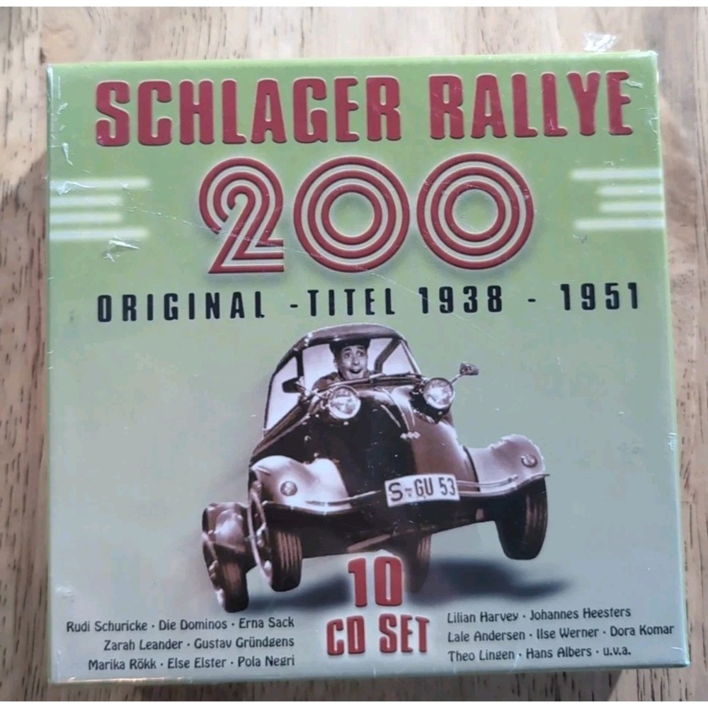 Schlager Rallye 200 Original-titel 1938-1951 10 Cd Set